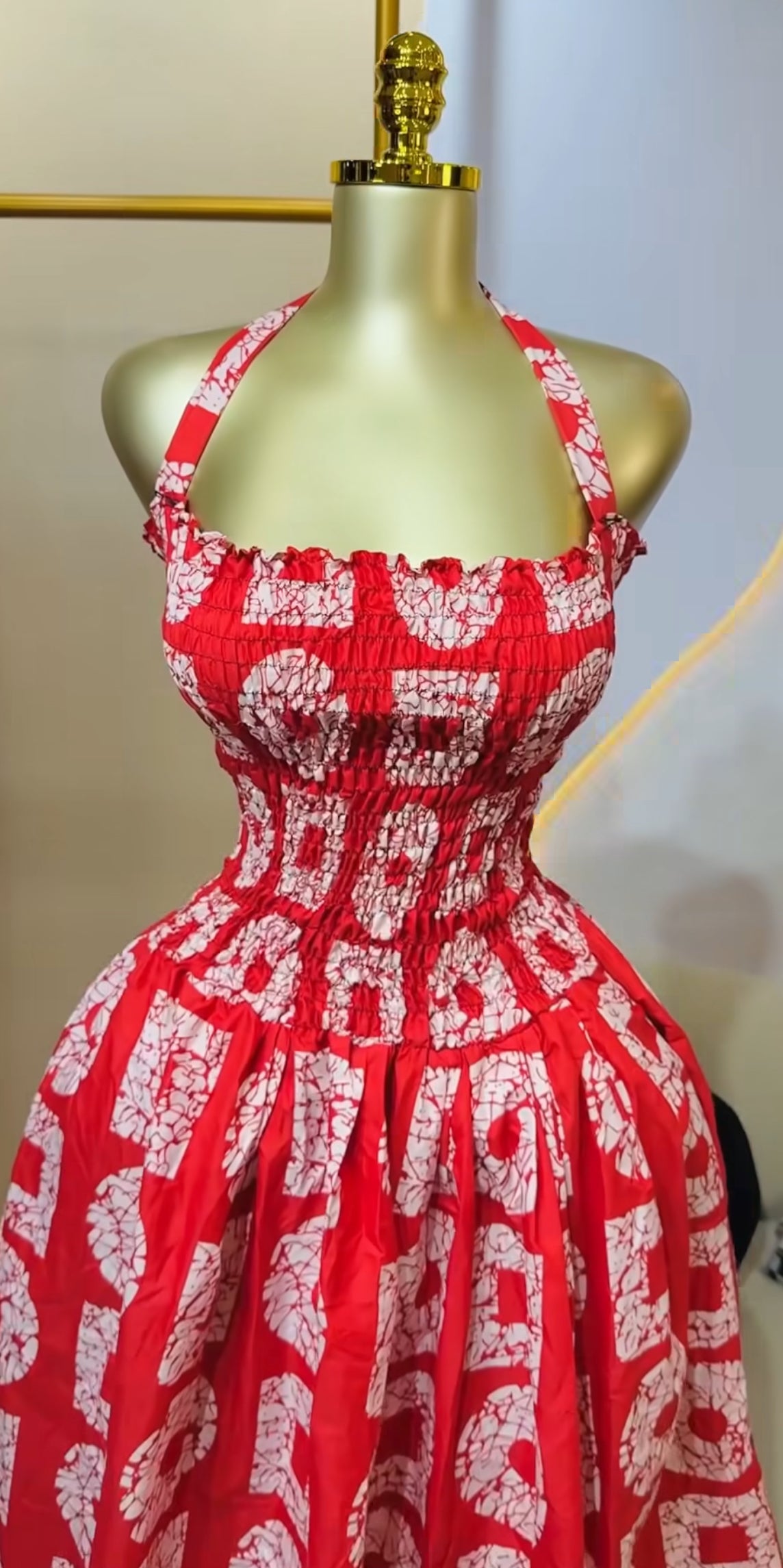 Scatter Dress (Smocked Top, Loose Body)