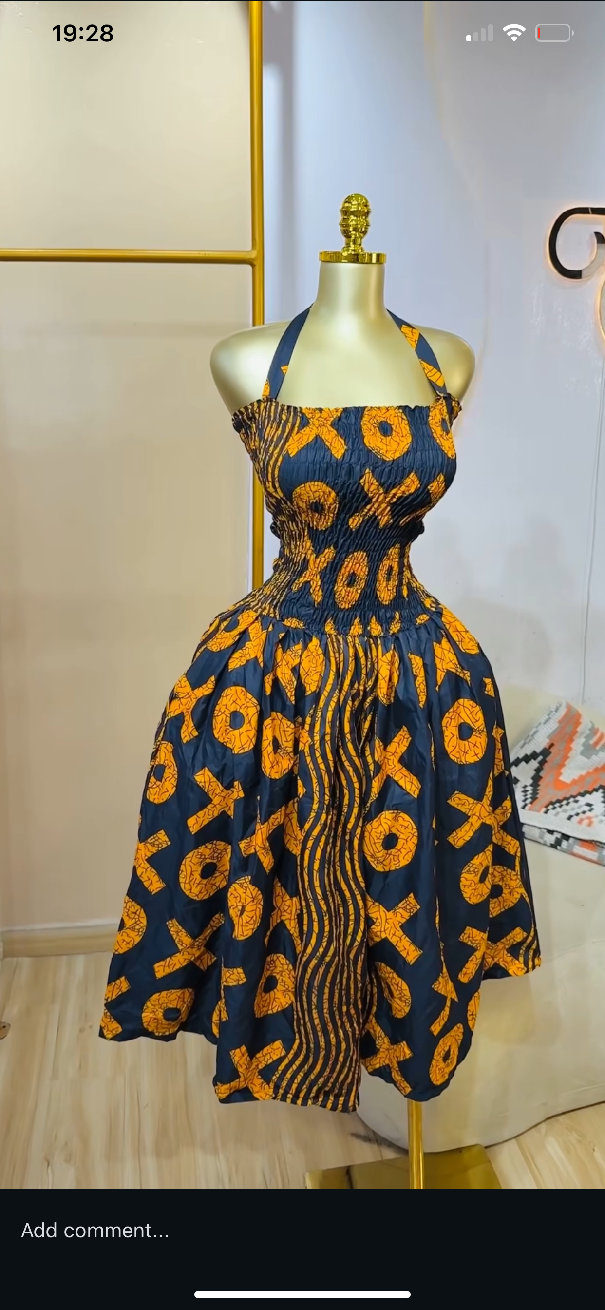 Scatter Dress (Smocked Top, Loose Body)