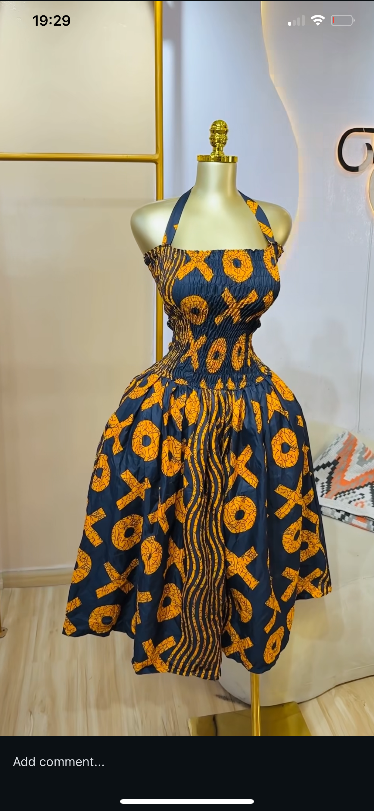 Scatter Dress (Smocked Top, Loose Body)